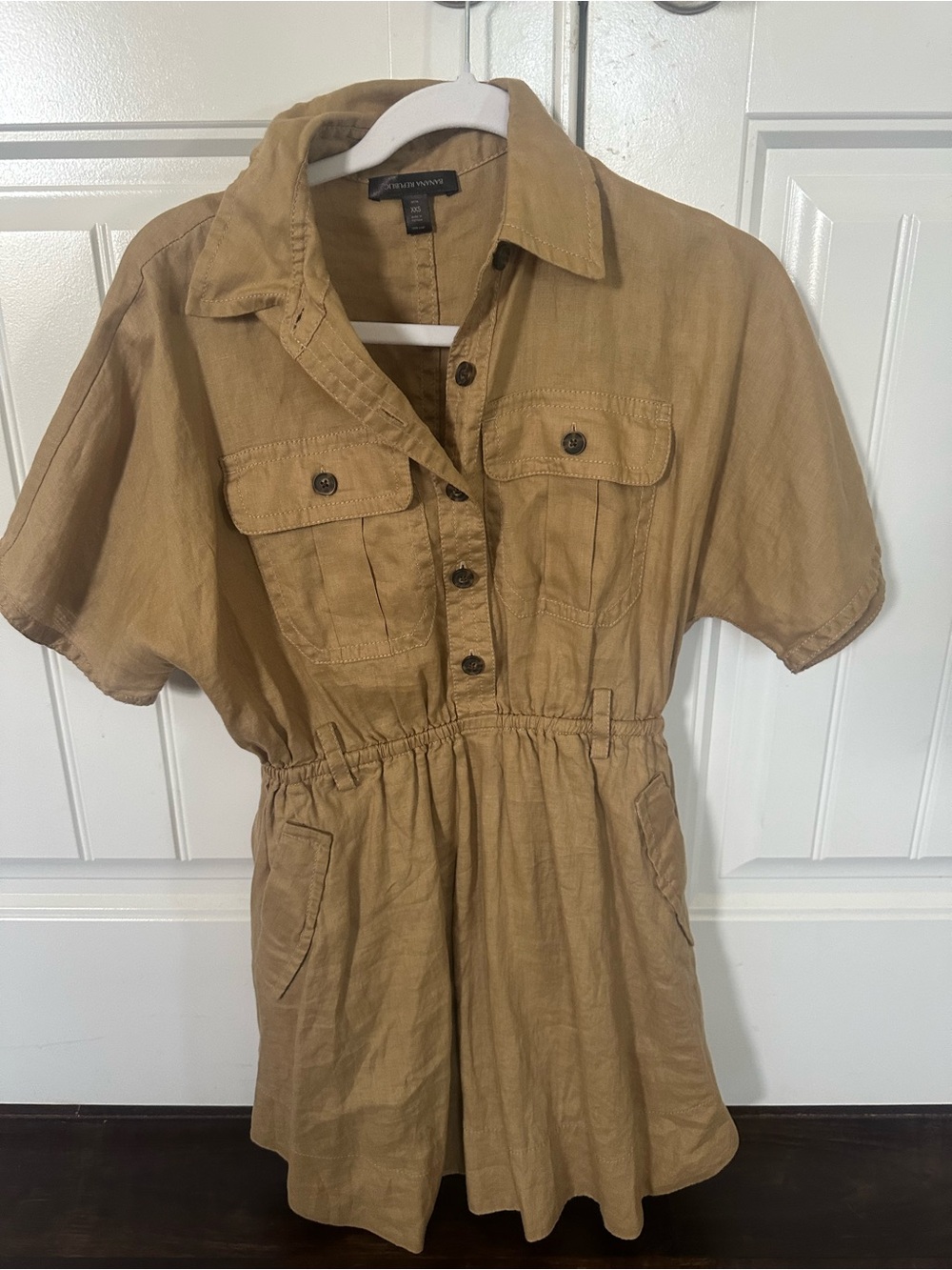 Banana Republic Linen Blend Utility Shirt Dress XS | NWT Condition